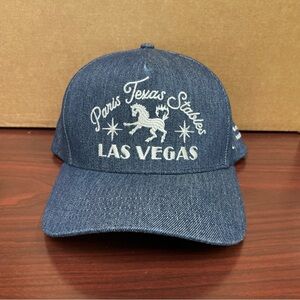 WYNN Nightlife Vegas Paris Texas Stables Hat Cap Denim Adjustable SnapBack